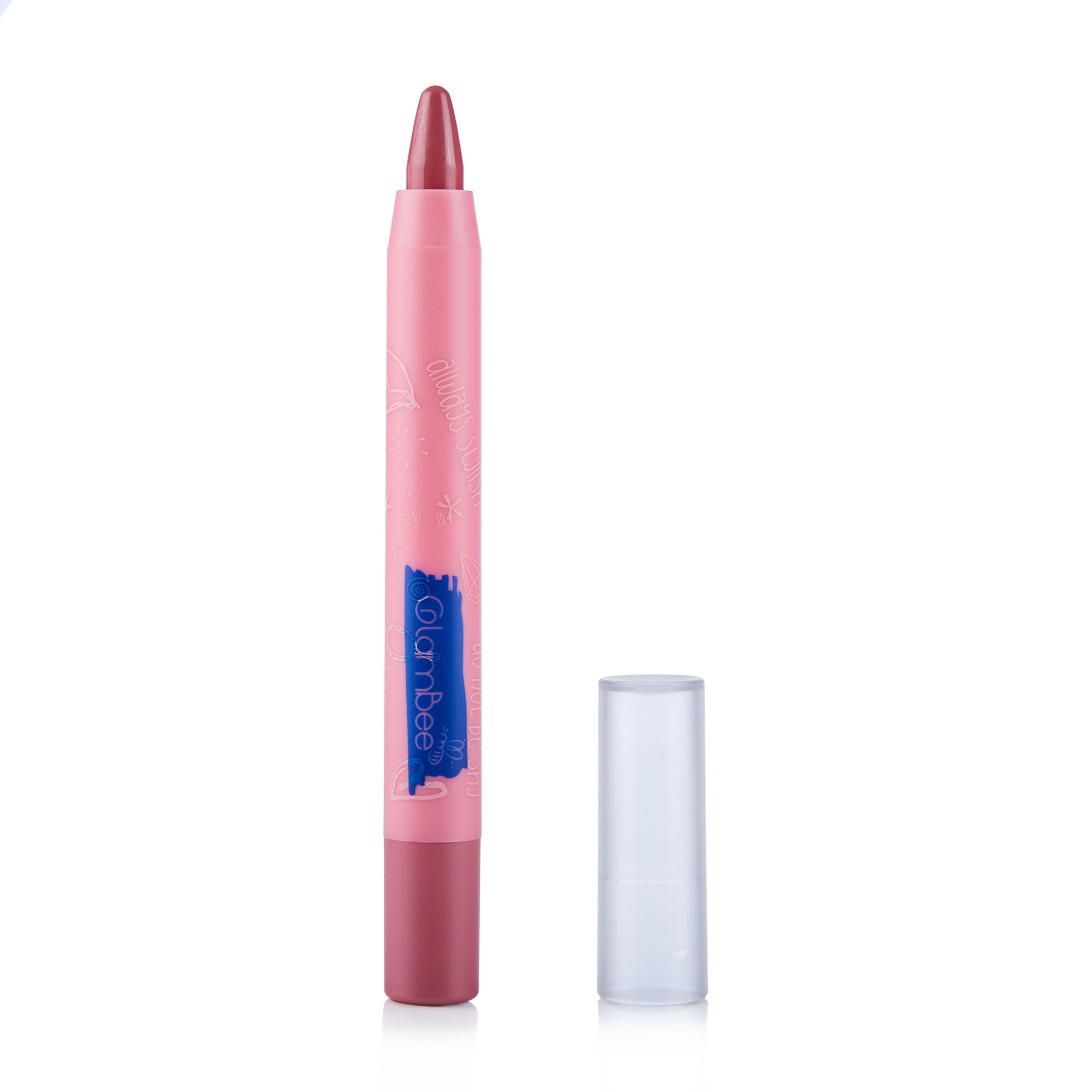 Помада-олівець для губ GlamBee Auto Crayon Lipstick, 02, 1.5 г